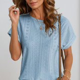 Orlena - Casual Eyelet Top