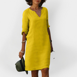 Abito Giornaliero con Scollatura a V