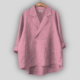 Blusa in Lino “Aura di Rosa”