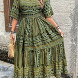 Joraine - Ethnic Flowy Dress