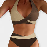 Bikini con Collo Incrociato