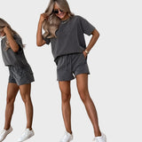 Set di 2 Pezzi in Cotone Bicolore