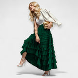 Gonna elegante con dettaglio decorativo in tulle