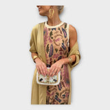 Abito Maxi con Motivi Moderni