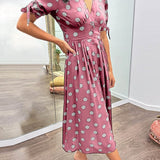 Layla | Polka Dots V-Neck Dress