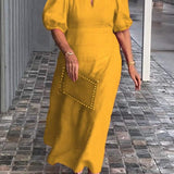 Juliana - Elegant Puff-Sleeve Dress