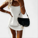 Abito Senza Maniche in Maglia con Cintura