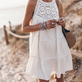 Yana - Crochet Accent Summer Dress