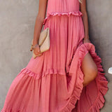 Tyla - Halter Ruffle Maxi Dress