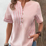 Talia - Elegant Striped Blouse
