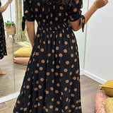 Layla | Polka Dots V-Neck Dress