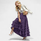 Gonna elegante con dettaglio decorativo in tulle