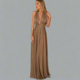 Abito trasformabile in tessuto pregiato