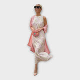 Maxi Abito con Motivo Ondulato