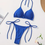 Bikini Halter con Slip a V