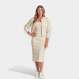 Set Midi Dress con Giacca Bomber