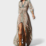 Maxi abito in morbido stile bohemien