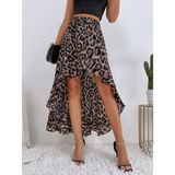 Hanessa - Flowy Leopard Skirt