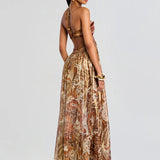 Abito Maxi Aura Dorata
