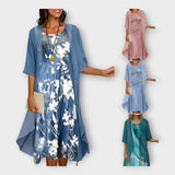 Abito Leggero con Giacca Esternamente e Motivi