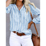Lavendria - Striped Casual Blouse