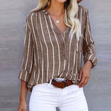 Lavendria - Striped Casual Blouse