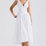 Abito Midi di Fioritura Romantica