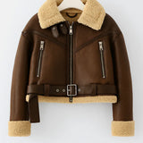 Liliana | Giacca in pelle traspirante versatile