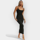 Abito Midi con Schiena Scoperta e Stile