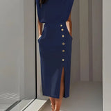 Ivy - Midi Dress with Side Slit
