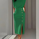 Ivy - Midi Dress with Side Slit