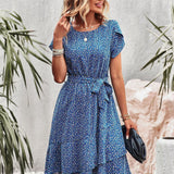 Cecilie - Chic Floral Wrap Dress