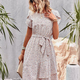 Cecilie - Chic Floral Wrap Dress