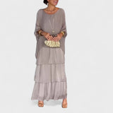 Nora - Elegante abito casual boho in chiffon