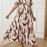 Bixie - Abstract Elegance Dress