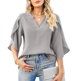 Katelina - Elegant V-Neck Top