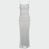 Aouri | Abito Drappeggiato in Tulle