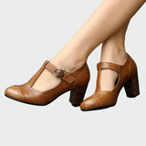 Racchele | Décolleté T-strap Basse