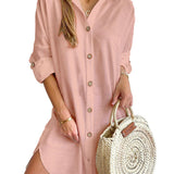 Claribel - Button-Up Shirt Dress