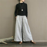 Seriva - Striped Flare Pants