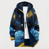 Cardigan con motivo cielo stellato