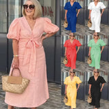 Natasha - Elegant V-Neck Dress