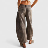 Pioggia | Pantaloni Comodi a Gamba Larga