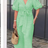 Natasha - Elegant V-Neck Dress