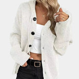 Minerva | Cardigan morbido in maglia con cappuccio