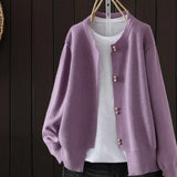 ELARA | CARDIGAN CON BOTTONI PERLA