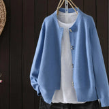 ELARA | CARDIGAN CON BOTTONI PERLA