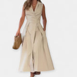 Abito Midi con Colletto