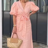 Natasha - Elegant V-Neck Dress