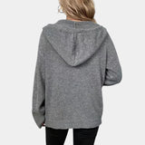 Minerva | Cardigan morbido in maglia con cappuccio